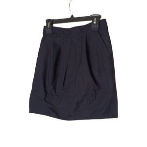 Marc by Marc Jacobs Classic Black Pleated Lined A-line Ruffle Skirt Sz 0 Pockets